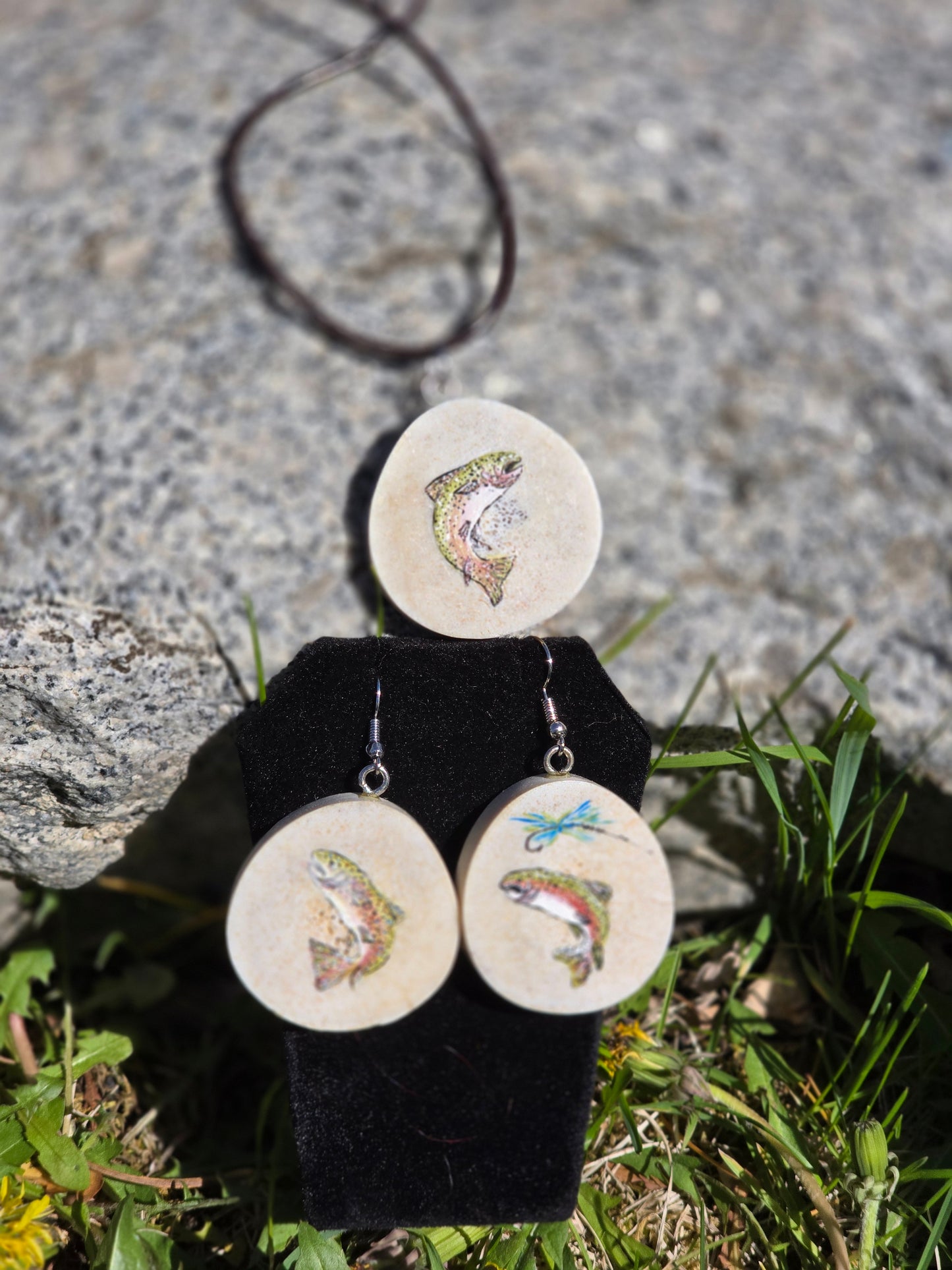 Hand Painted and Hand Made Fish Set