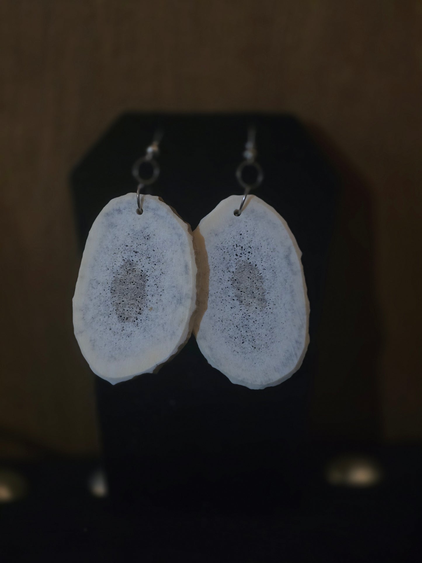 Unique Antler slab Earrings