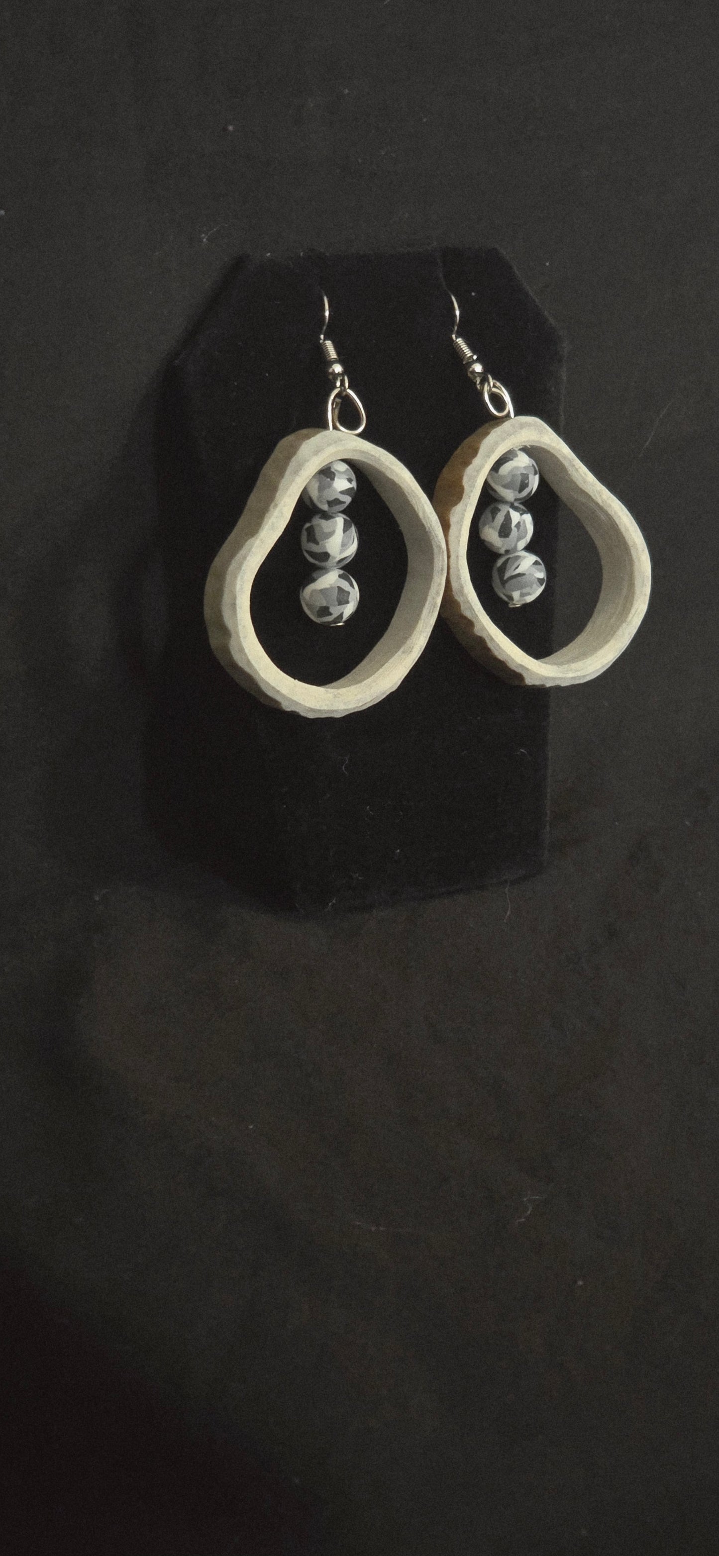 Antler earrings with Beads