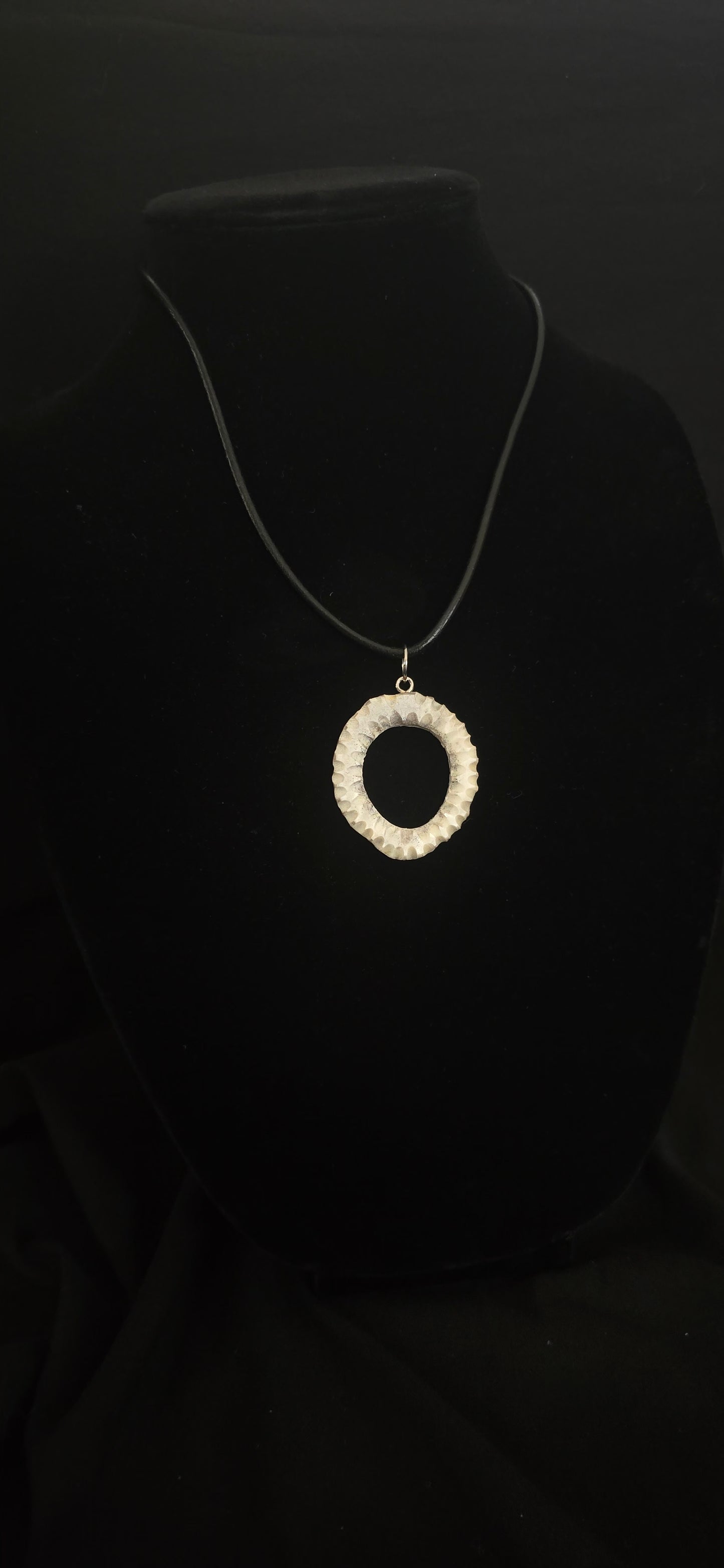 Antler necklace hand Carved
