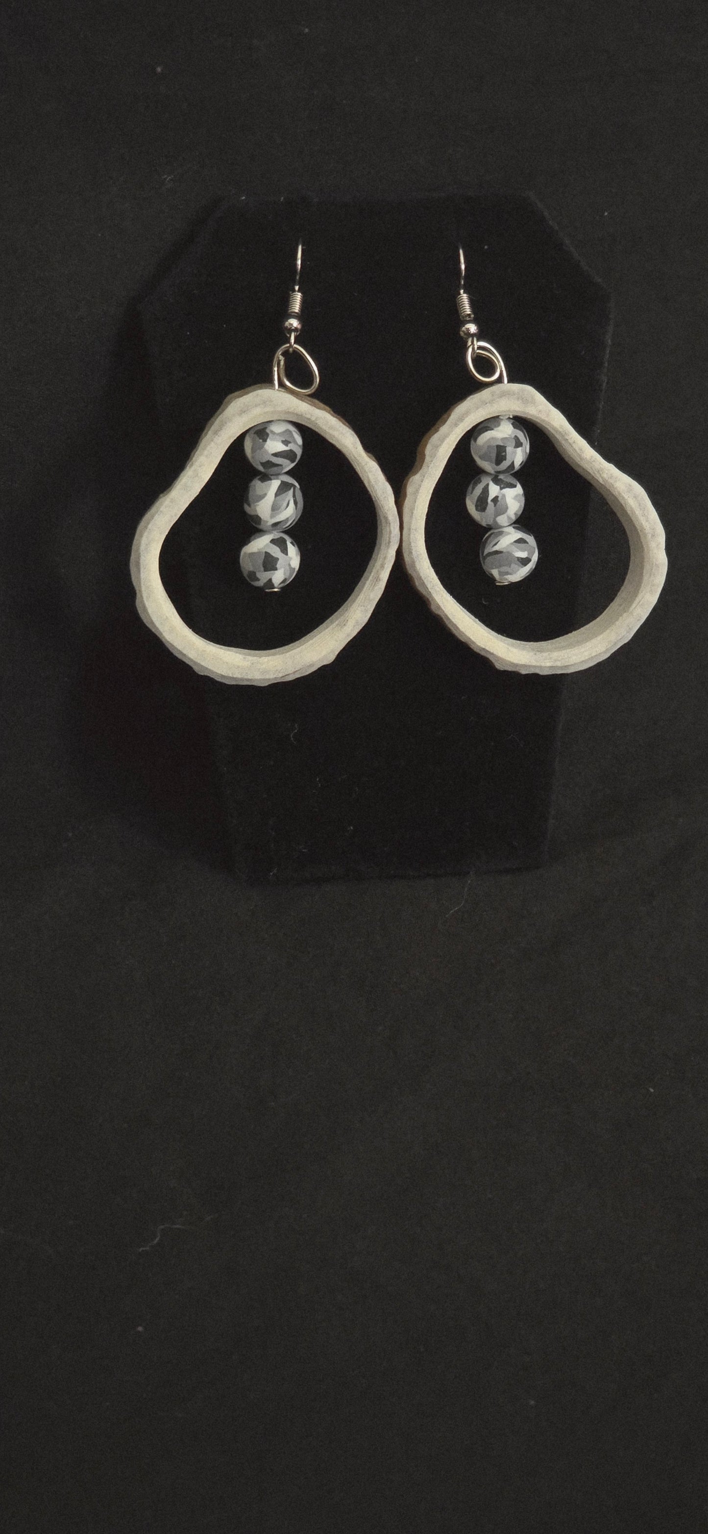 Antler earrings with Beads