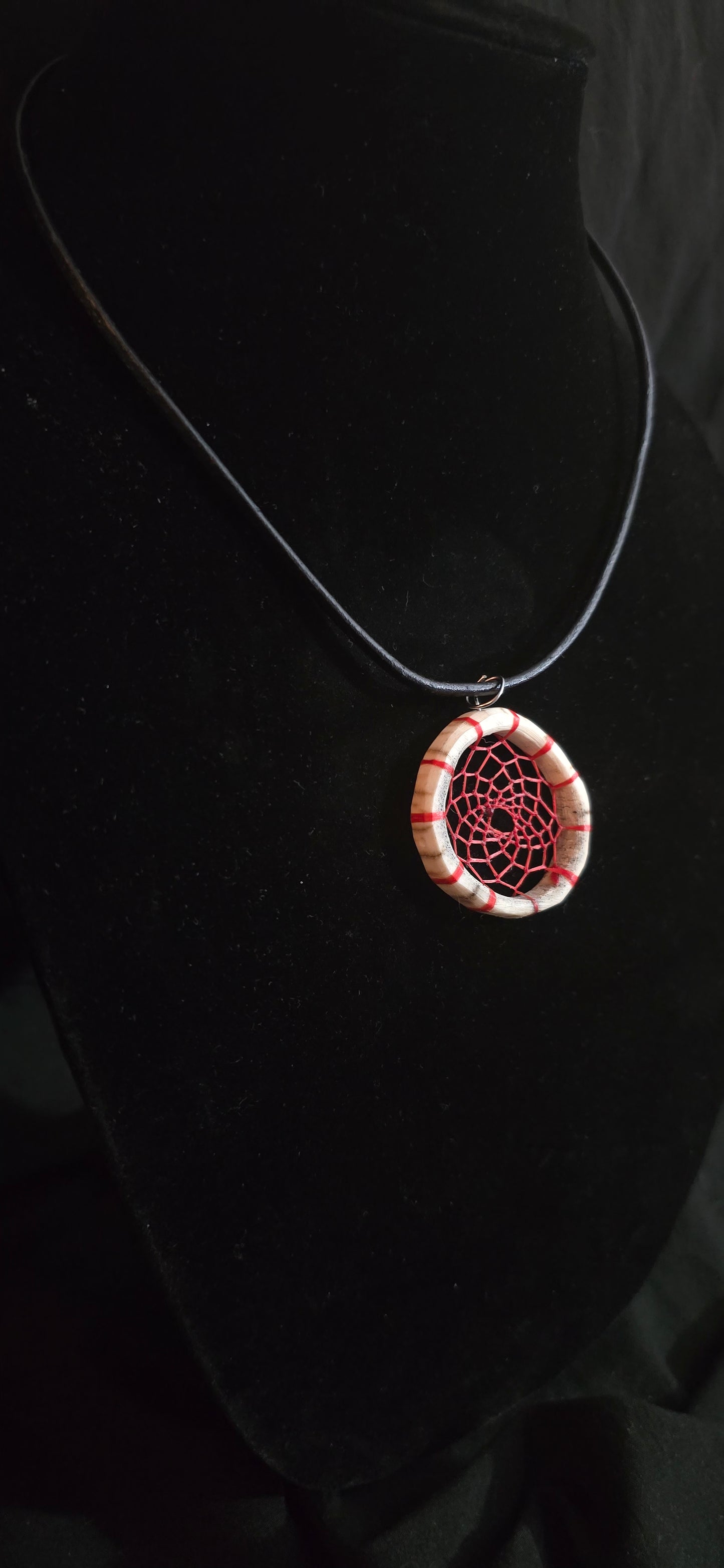 Red Dream Catcher in Antler