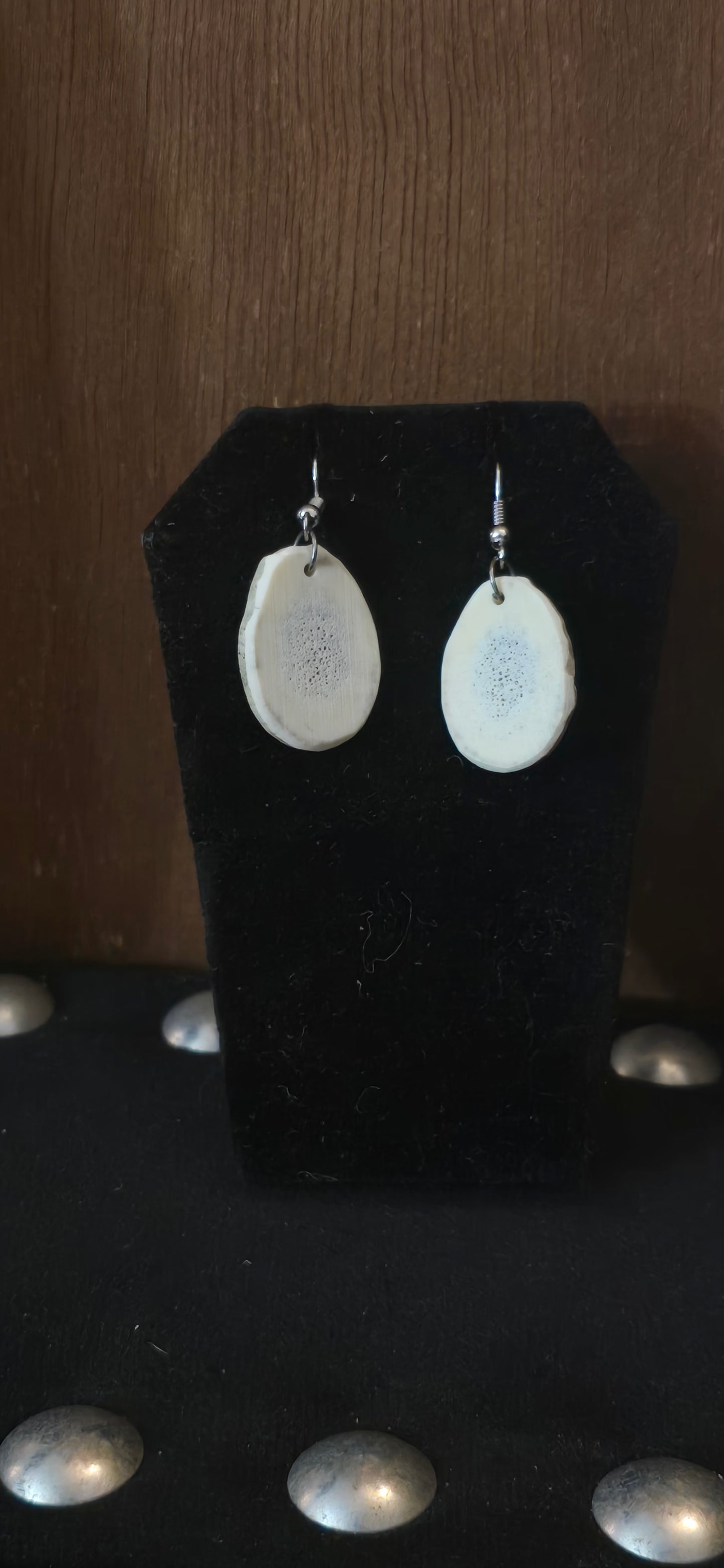 Slabbed Antler Earrings