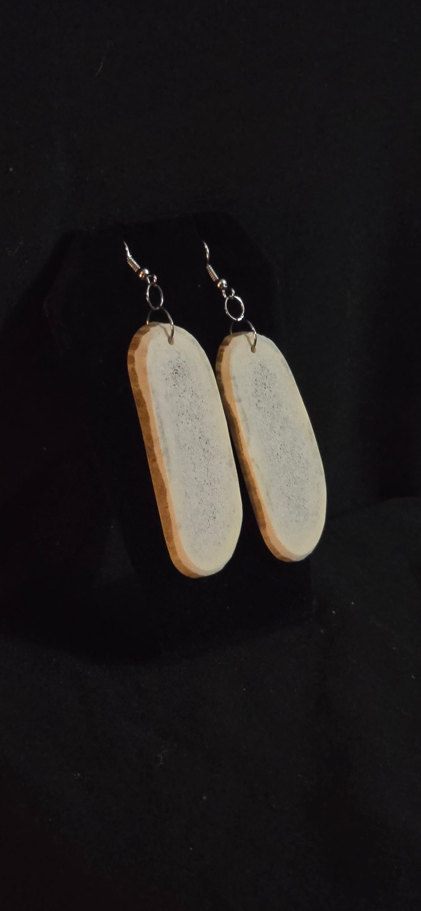 Long Slab Antler Earrings