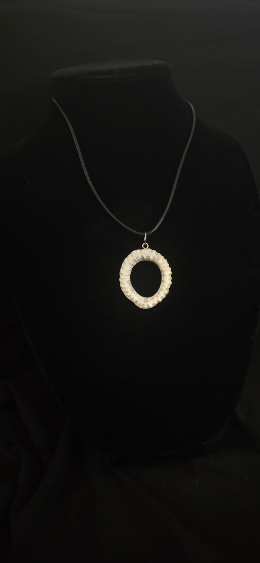 Antler necklace hand Carved
