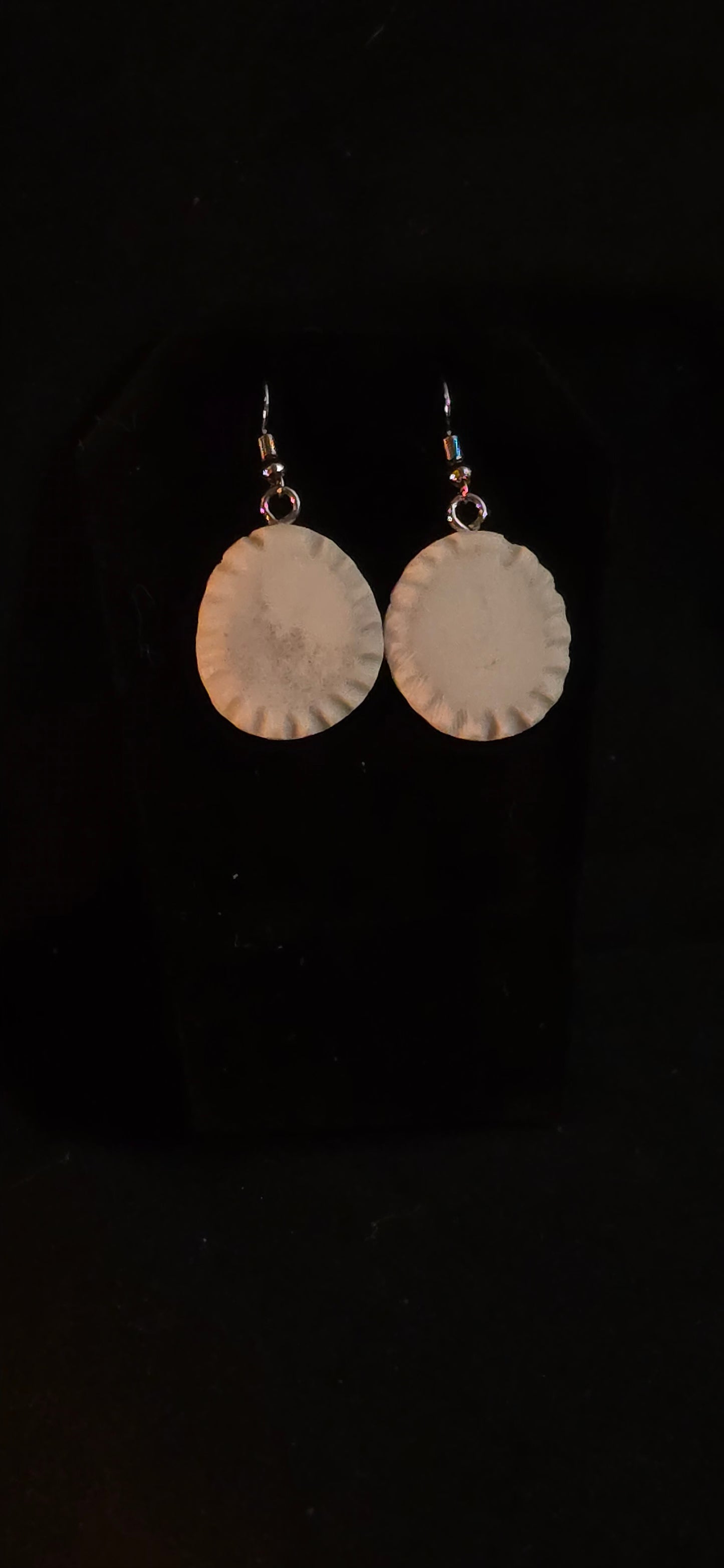 Deigned Antler Slab Earrings