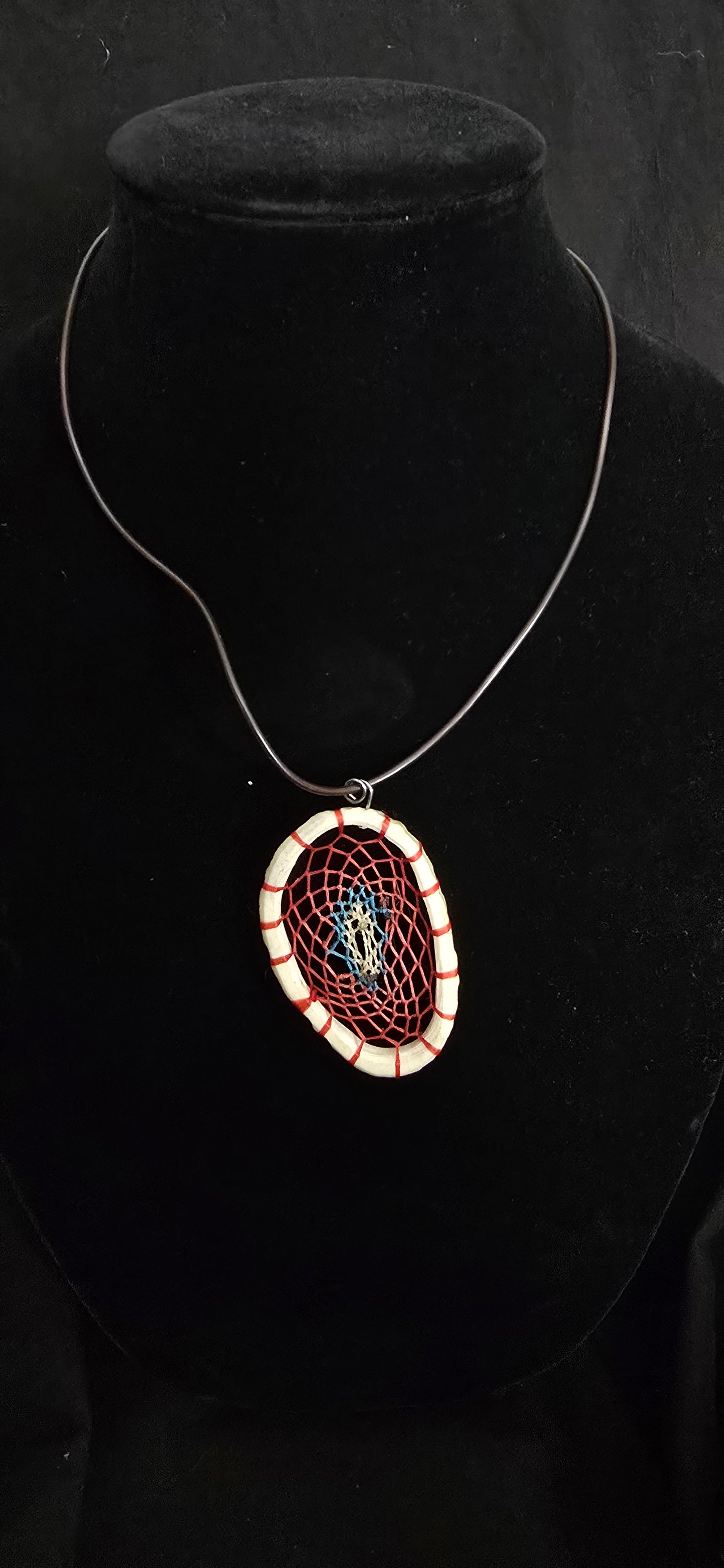 Red Blue White Dream Catcher