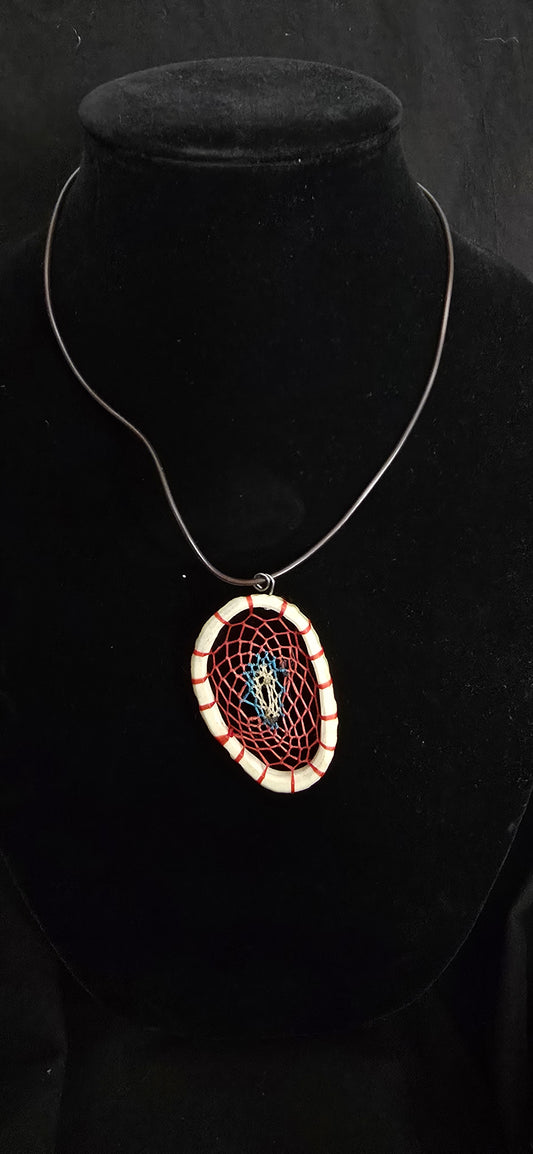 Red Blue White Dream Catcher